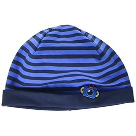 maximo Baby Boys Striped Jersey GOTS Hat, Multicoloured (Planet Navy 1910)