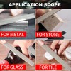 TARIST Diamond File Set, 3-Piece, 8-inch, Includes Flat/Half-Round/Round. For Sharpening