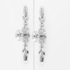 Qianxihu 4Pcs Diamond Drawer Knobs Plate Crystal Cupboard Door Handles