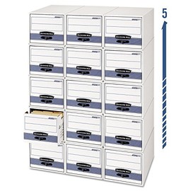 Bankers Box 00311 Stor/Drawer File,LTR,12-1/2-Inch x23-1/4-Inch x10-3/8-Inch,6/CT,White/BE