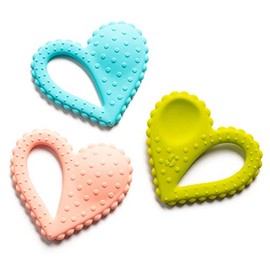Special Supplies - Cuchara de corazón para mordedor, herramientas de terapia de motor oral, estimulación texturizada y tratamiento de entrada sensorial para bebés y niños, silicona sin BPA, cuchara de