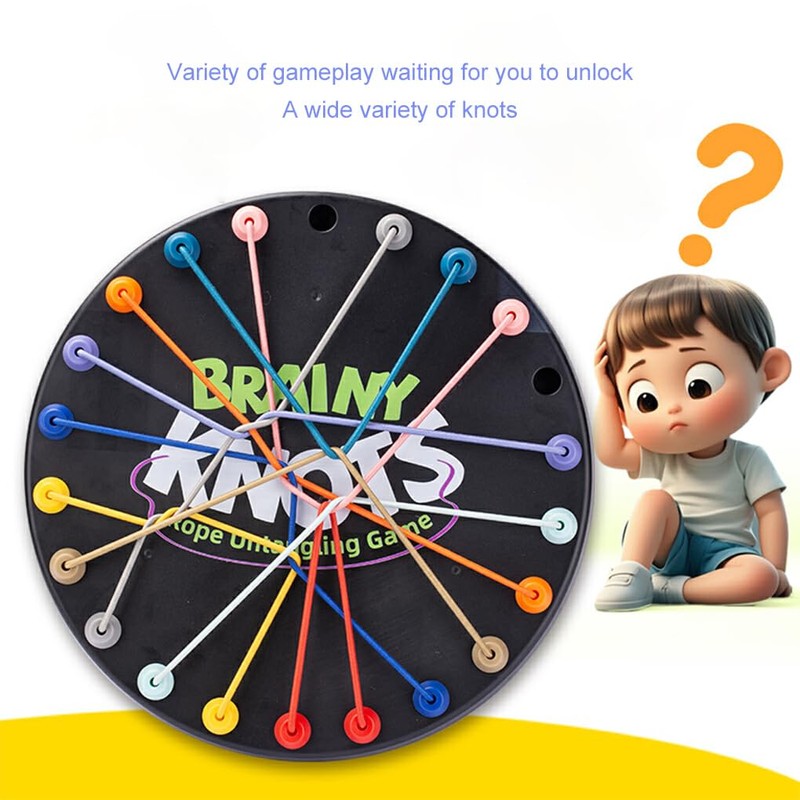 AIXXCUVQ Stimulating Children S Cognitive Abilities Rope Game Logical Thinking