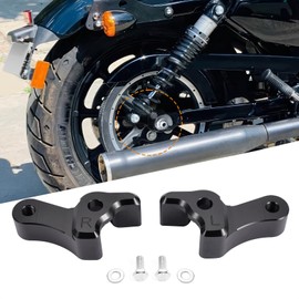 Bravema 1 Inch Lowering Link Blocks Motorcycle Black Rear Lowering Blocks Kit Fit for Harley Touring Road Glide Street Glide Road King Classic Special Custom CVO 2009-2024