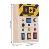 Light Up Sensory Board Noiseless Educational Portable Wooden LED Light