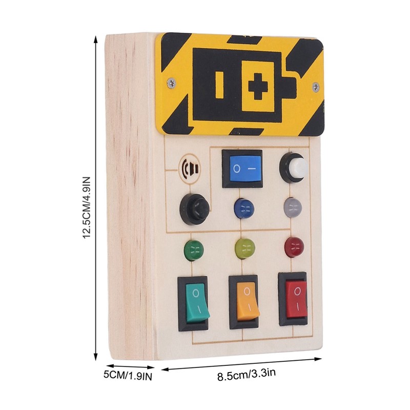 Light Up Sensory Board Noiseless Educational Portable Wooden LED Light