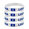 LLBFHH 4 Pcs Louisiana State Flag Rubber Bracelets,State Flag Silicone
