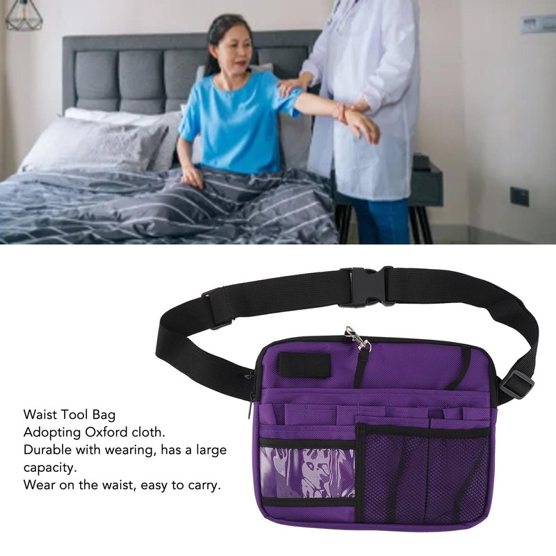 Nurse Fanny Pack Doctor Supplies Storage Bag Multi Compartments Nurse