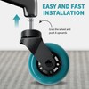 Office Chair Caster Wheels Set of 5 Heavy Duty &