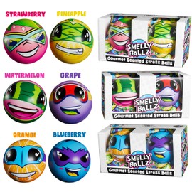 Smelly Ballz - Gourmet Scented Stress Balls (Assortment of 3 x 2-Packs) - Squishy Sensory Ball for Kids and Adults - Discover 6 Unique Aromas