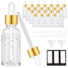 PrettyCare Glass Eye Dropper Bottles 24 Pack, 1oz (30ml) Clear