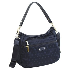 Memezawakaban 55004 Women's Shoulder Bag, Crossbody Bag, Lightweight, Brand, Casual, Shoulder Bag, Handbag, Lightweight, Clean, Stylish, 2-Way Handle, Easy to Use, Full of Pockets, black (10)