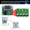 VooGenzek 2 Pieces W1209 Digital Temperature Controller with Case, 12V