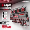 Modular Garage Power Tool Organizer with Charging Station, Fully Welded