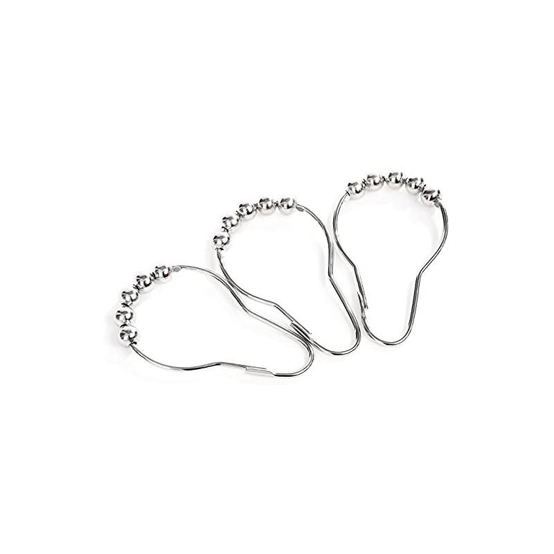 LIHAO 12Pcs Cortina de Ducha de Acero Inoxidable
