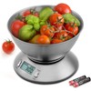Electronic Kitchen Scales, Uten Kitchen Digital Scale with Detachable Stainless