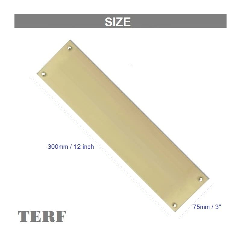 TERF® 300mm X 75mm Traditional Type Victorian Finger Plate Light