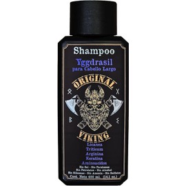 ORIGINAL VIKING | Shampoo Premium Yggdrasil Shampoo Nutritivo para Cabello Largo - ¡Brillo, manejo y Crecimiento Inigualables y sin frizz! Usalo si estás listo para lo mejor. Aroma a Frutos del Bosque. Con proteína, gran cantidad de nutrientes naturales. Sin Sustancias dañinas