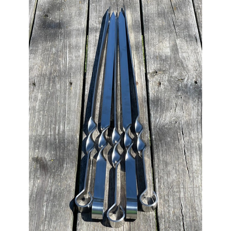 Timeless Steel 5 Pcs WIDTH 3/4" Heavy-duty Stainless Lula Kebab