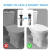 2 Pcs Universal Toilet Seat Bolts and Screws, Quick Release