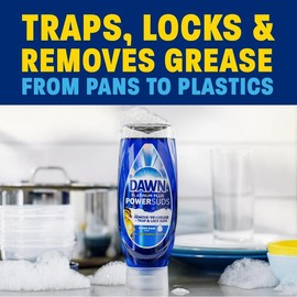 Dawn Platinum Plus PowerSuds Liquid Dish Soap, 13.6 oz. EZ-Squeeze Bottle Household
