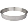 12" Diameter 2" Height Brushed Stainless Steel Trash Can Ring