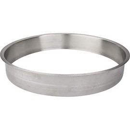 12" Diameter 2" Height Brushed Stainless Steel Trash Can Ring