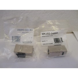 VERICOM LOT of 10, VERICOM MKJ5S-04685 CAT5e RJ45 Shielded Keystone Coupler