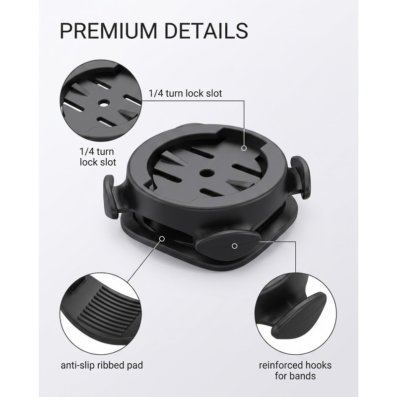 SCJJZ 2Pcs Attacco Manubrio Universale, Supporto per computer da bici,