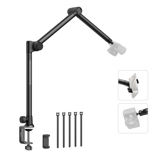 SmallRig Overhead 3-Section Desktop Camera Bracket Max Load to 4.4lbs