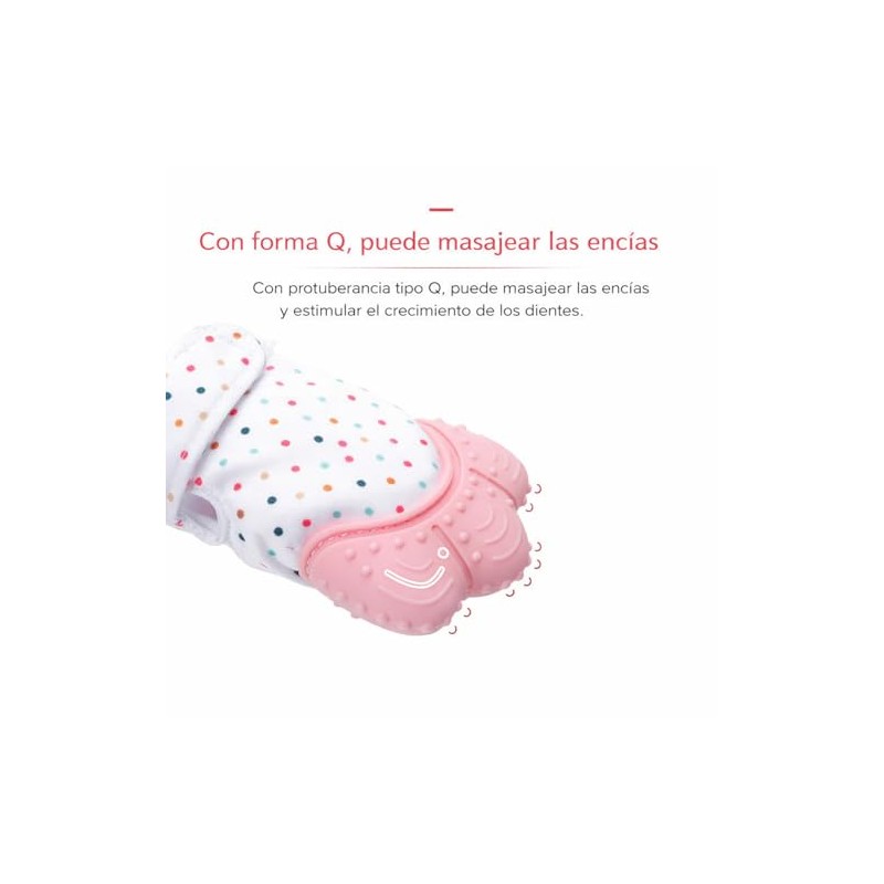 Guantes de Silicona para Bebés, Guantes de Dentición para Bebés,