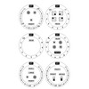 MANWU 6 Stove dials Sticker for Burner cooktop hob Cooker