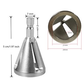 2 PCS Deburring External Chamfer Tool Metal Remove Burr Tools Repairs Damaged Bolts for Drill Bit Bolts