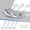 Glarks 15pcs M5 O-Shaped Eye Bolt Toggle Anchors Set for