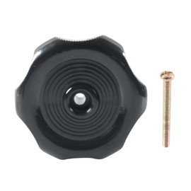 4 Pcs RV Window Crank Knob Replacement (4 Pack) - 1 Inch Shaft, 2-1/4 Inch Diameter - Fits RV, Camper, Trailer Windows & Vents - Black Turn Knob with Bolt for Secure Installation