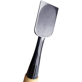 KAKURI Mortise Chisels 3-piece Set Chamfered White Oak Handle Total Length: 8.5 inches (215 mm) Blade Tips: 0.35/0.59/0.94 inches (9/15/24 mm) Chisels DIY Sunday Carpentry Woodworking Tools Carving