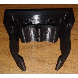 Unbranded Broom Stick Holder Wall Mounted Mop Clip Kit (Black)