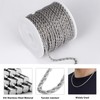 [33FT] Stainless Steel Rope Chain, 4mm Width 304 Stainless Steel