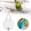 Acrylic Bird Feeder Box AntiScatter Hanging Feeding Box Outdoors Transparent