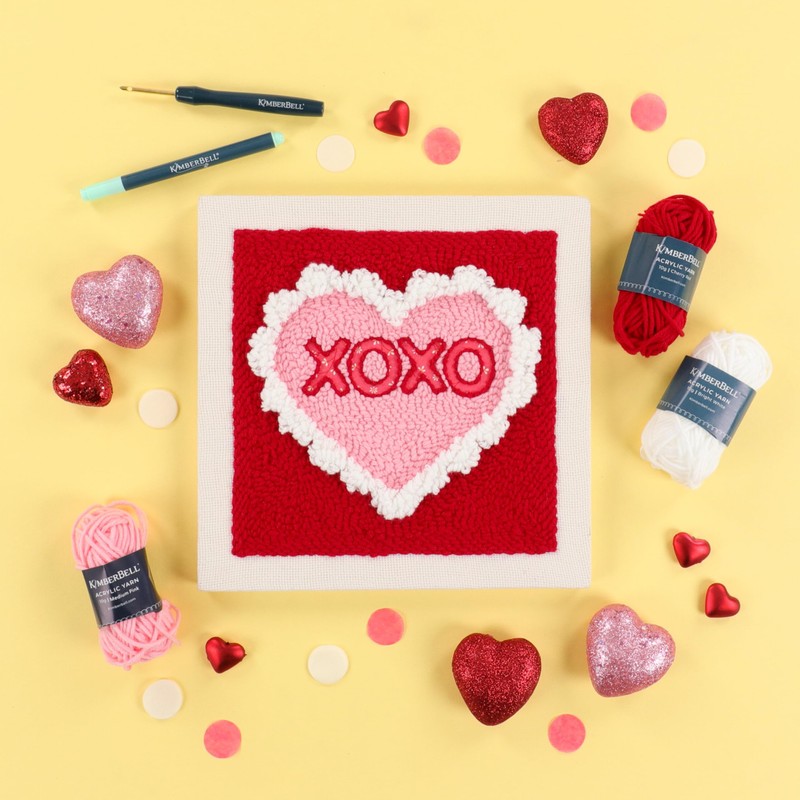 Kimberbell Punch Needle Kit - Hugs & Kisses – Complete