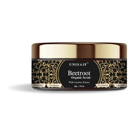 Unisaif Betroot Exfoliating Face Scrub – Exfoliating Body Scrub with Licorice Extract | Facial Scrub | Face Exfoliator Promotes Glow | Exfoliate for Face Hydration | Freshness | Face Cleanser (50g)