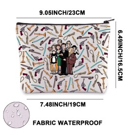 JNIAP Mystery Movie Makeup Bag Mystery Movie Gifts Weapon Gift White & Peacock & Scarlet & Green & Mustard Zipper Bag (green dress mb)