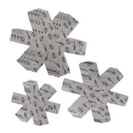 Pan Protector, 6-Piece Set and 3-Piece Set in Various Sizes, Felt Pan Protector/Pot Separator/Disc Separators are Non-Slip to Avoid Scratches or Damage When Stacking