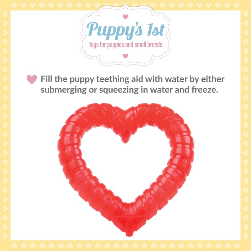 SmartPetLove Snuggle Puppy Teething Toys - Naturally Soothe and Provide