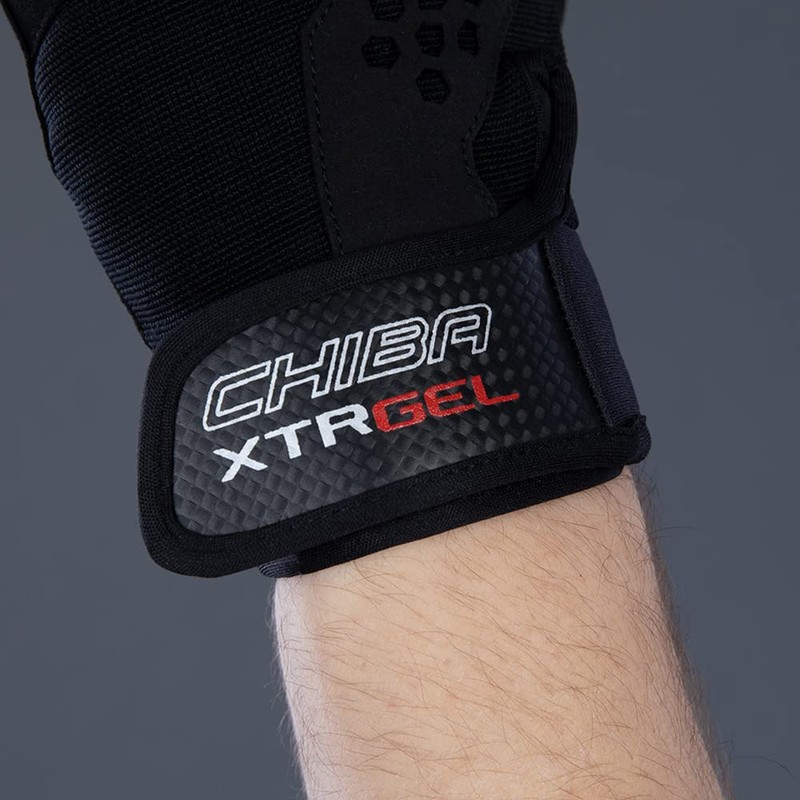 Chiba Unisex's Xtra Gel Glove, Black, X-Small