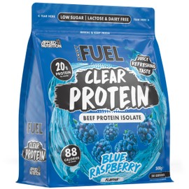 Applied Nutrition BodyFuel Clear Protein - Beef Protein Isolate - Clear & Refreshing - Best Low Sugar & Lactose-Free Protein Supplement - Muscle Support (500g - 20 Servings) (Blue Raspberry)