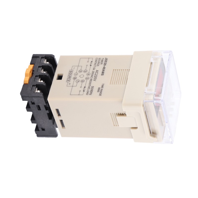 JSS20‑48AMS Power On Delay Timer Relay Digital Display 1‑999S AC