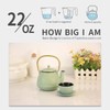 TOPTIER Tea Kettle for Stove Top, Cast Iron Teapot Stovetop