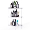 Bakzon Corner Shower Caddy, 3 Tier Acrylic Shower Organizer Corner