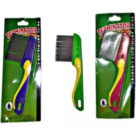 Terminator 12 Peine Caspero Para Piojos Liendres Metalico Mayoreo