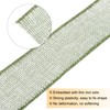 MECCANIXITY Burlap Ribbon Fabric Wired Edge Ribbons Light Green 1-1/2